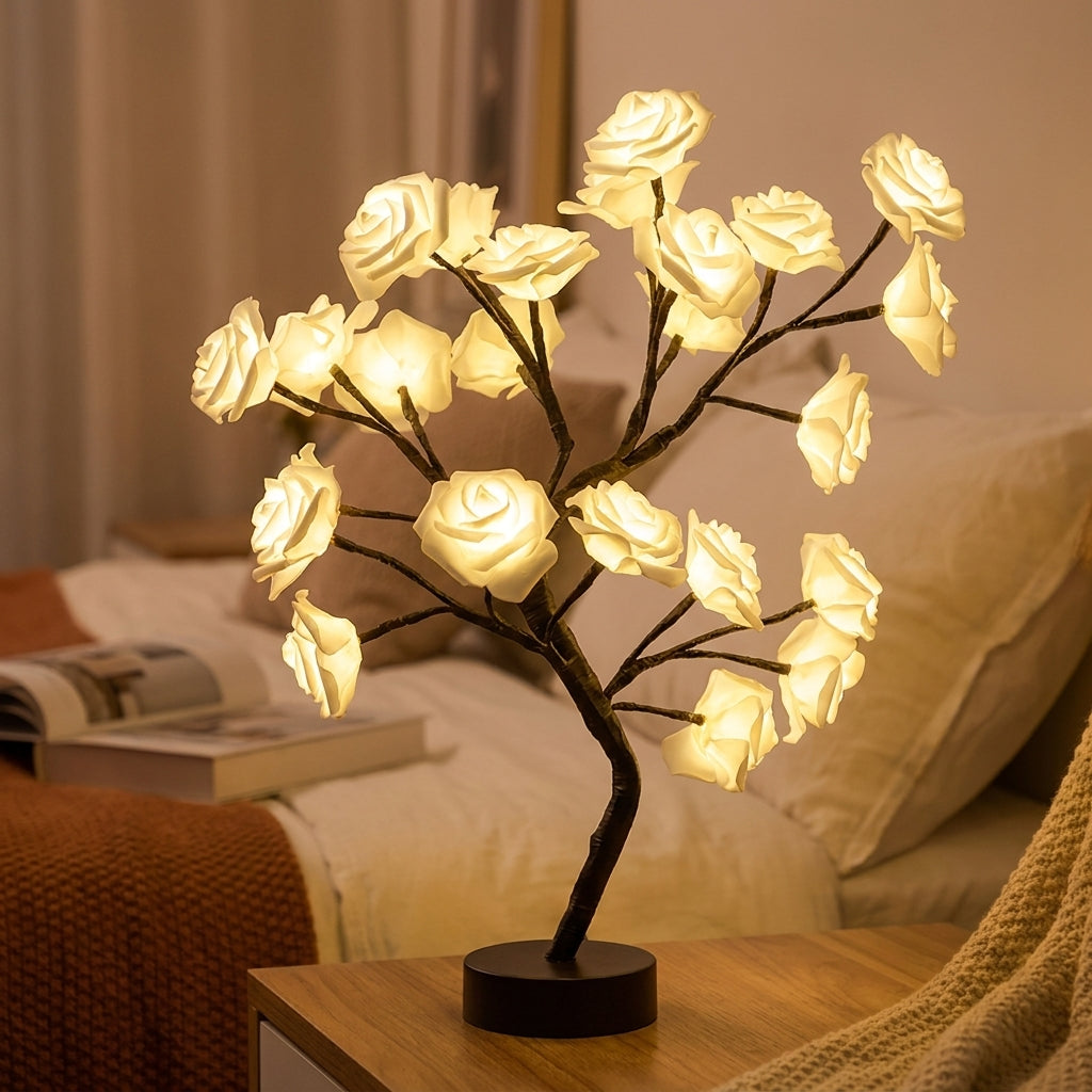 Rose Tree Lamp Decorative Flower LED Table Light - Image 8