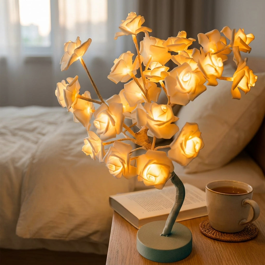 Rose Tree Lamp Decorative Flower LED Table Light - Image 18