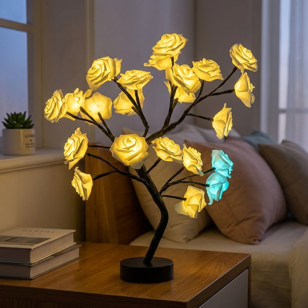 Rose Tree Lamp Decorative Flower LED Table Light - Image 21