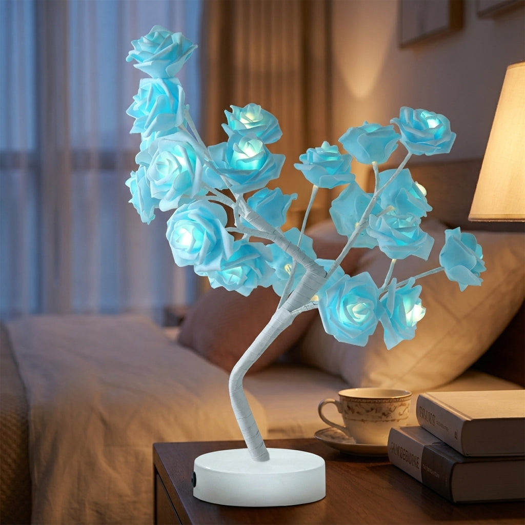 Rose Tree Lamp Decorative Flower LED Table Light - Image 23