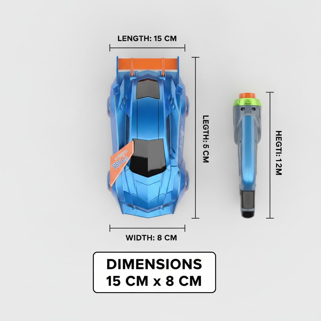 wall climbing rc car dimensions and size guide
