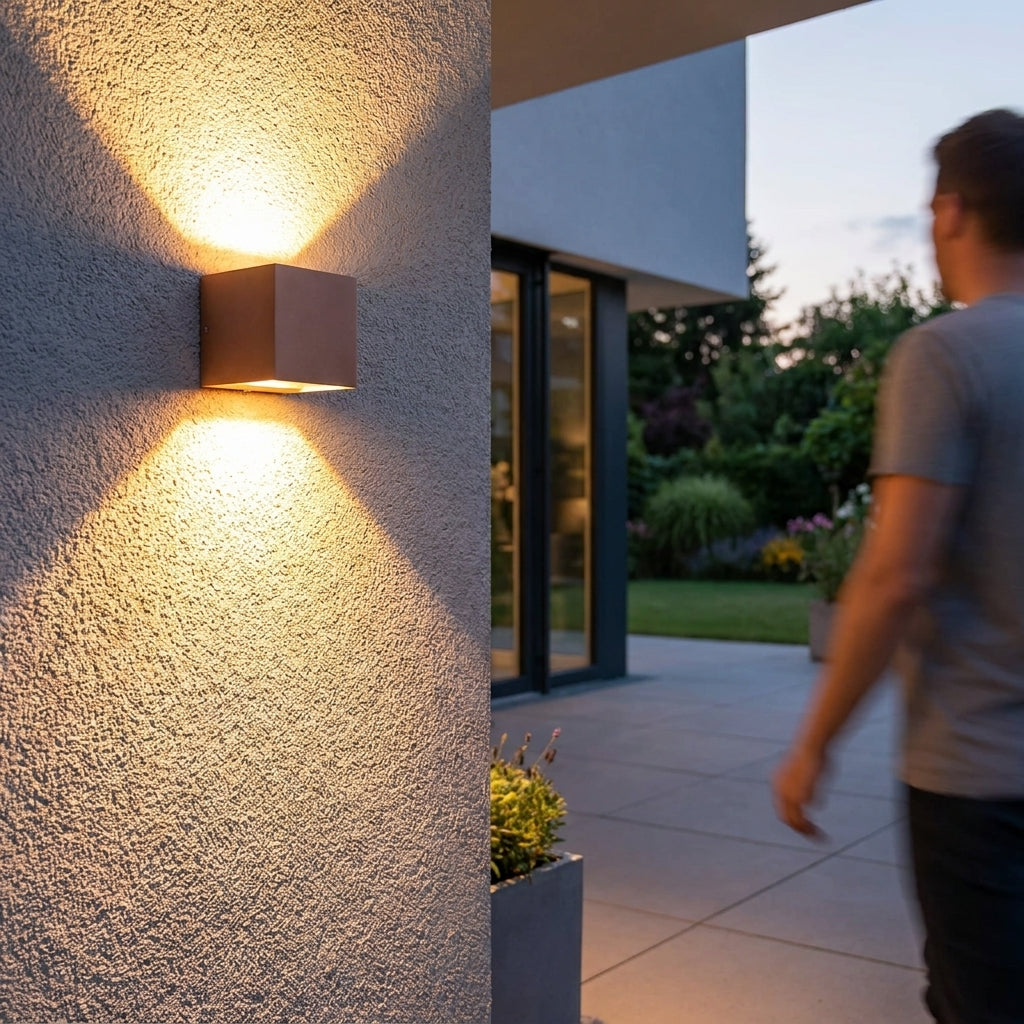 Wall Sconce Night Light Motion Sensor Light Wireless Warm Cube - Image 7