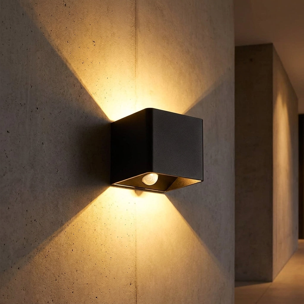 Wall Sconce Night Light Motion Sensor Light Wireless Warm Cube - Image 4