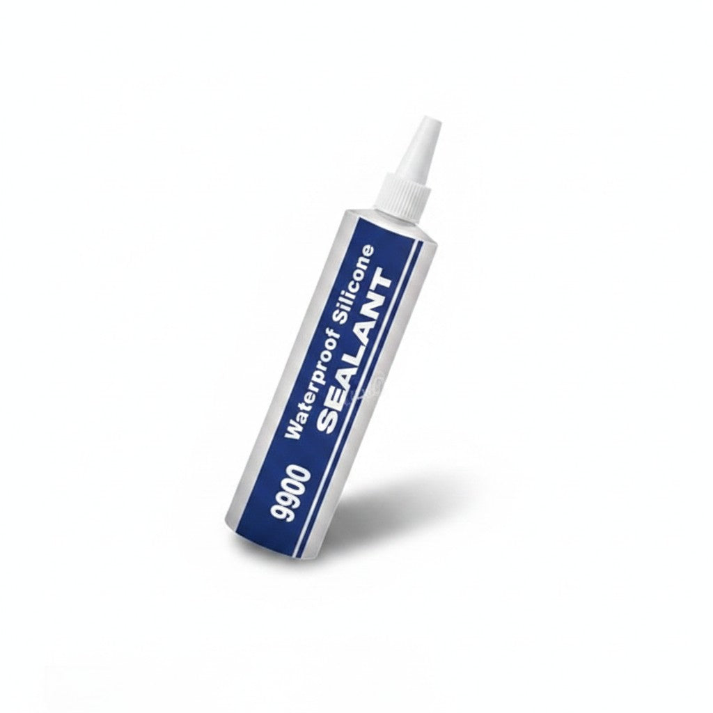 silicone sealant tube product photo on white background