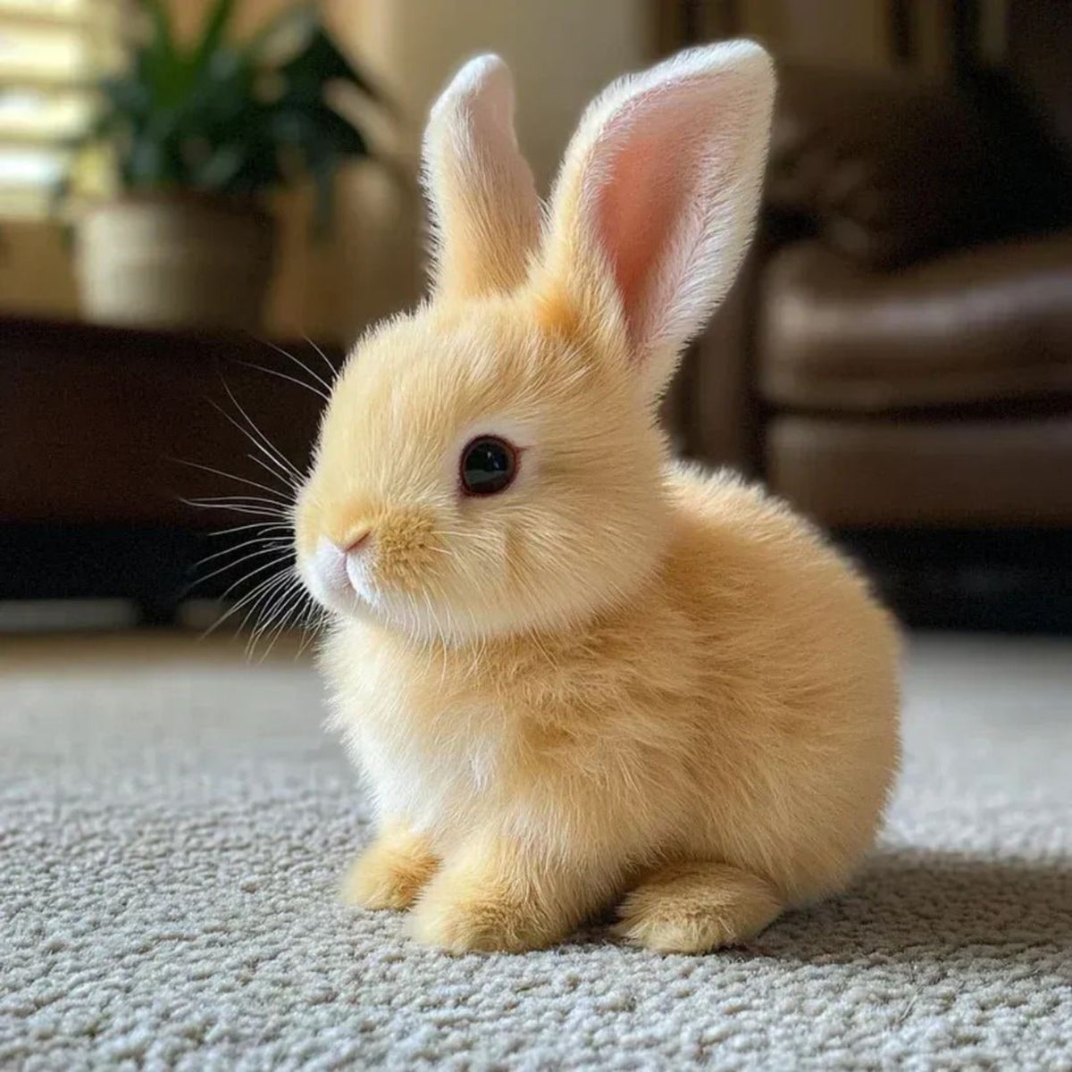 Weighted Stuffed Bunny With Soft Realistic Plush Fur For Cuddling And Comfort - Image 7