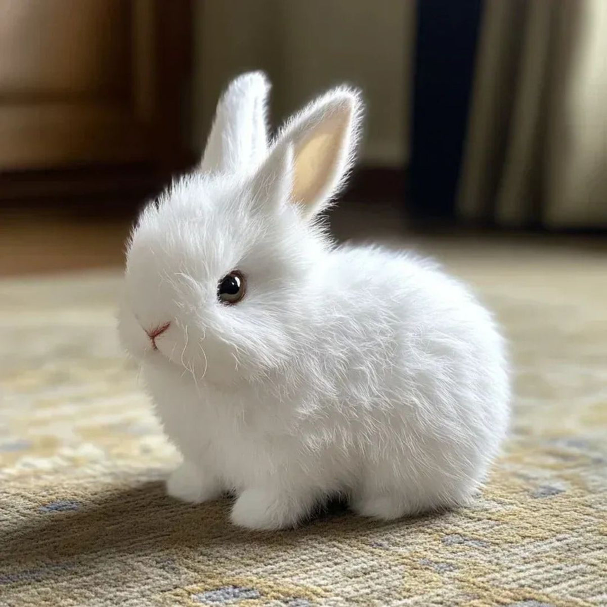 Weighted Stuffed Bunny With Soft Realistic Plush Fur For Cuddling And Comfort - Image 8