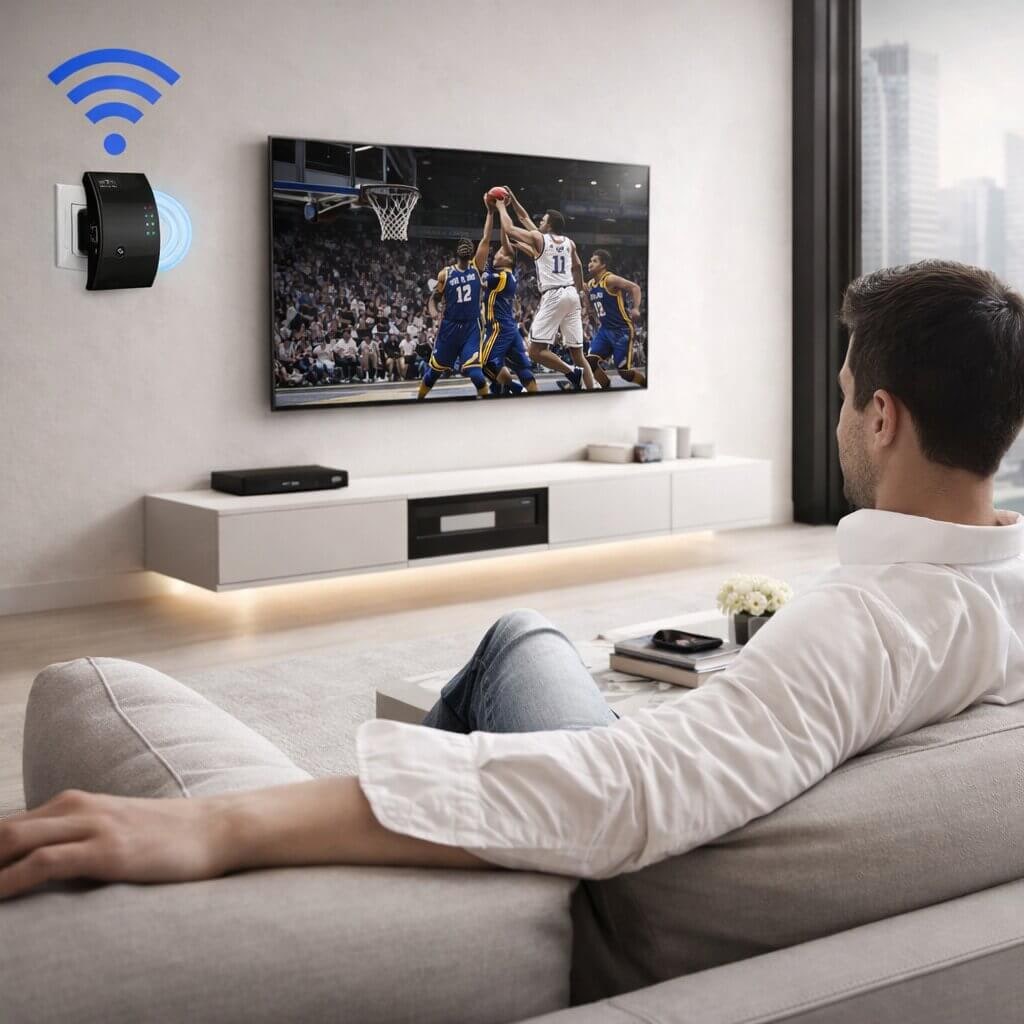 WIFI Extender WIFI Range Extender Compact Wall Plug Extend WIFI Signal - Image 5