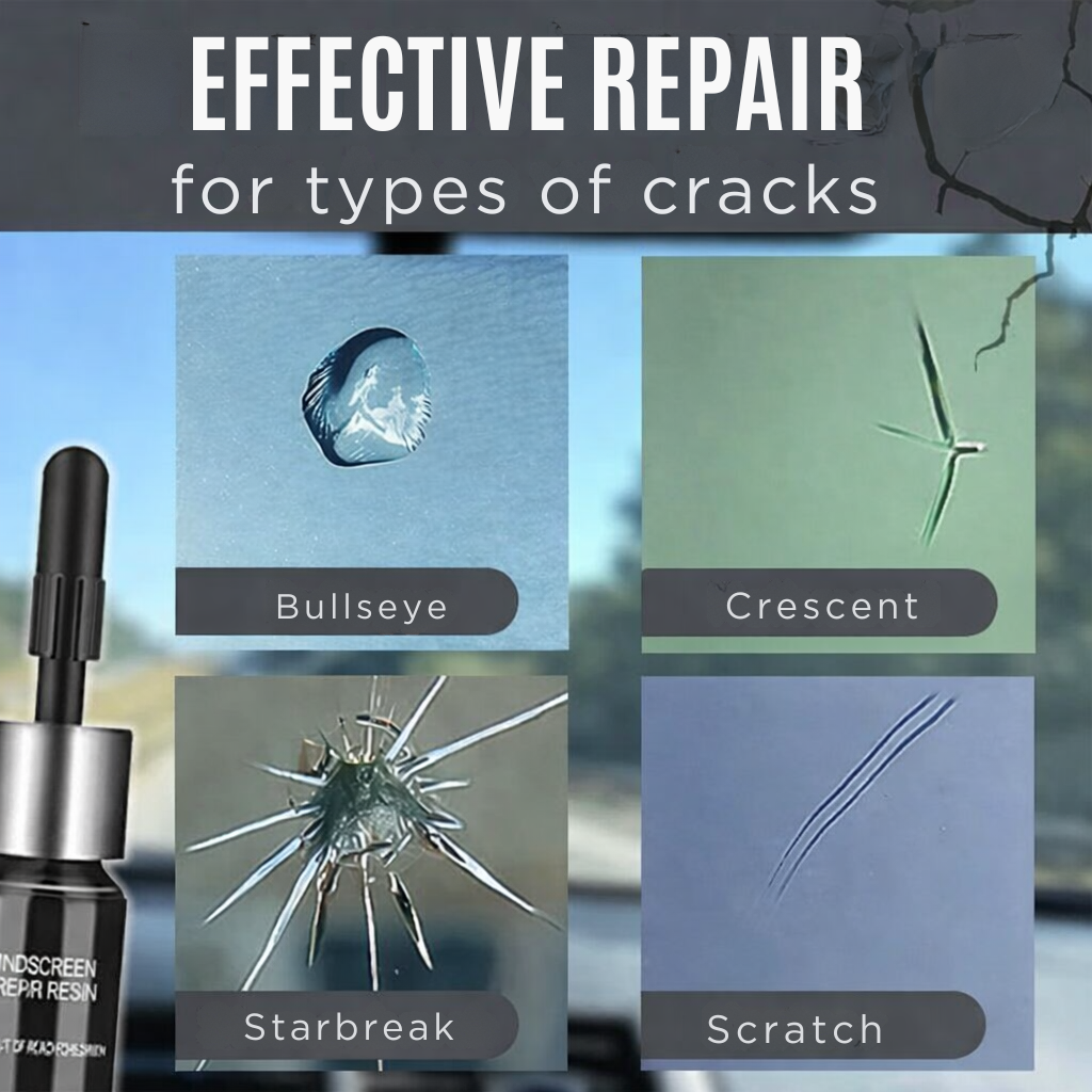 Windshield Crack Repair Kit Auto Glass Repair Diy Chip Repair Kit - Image 5