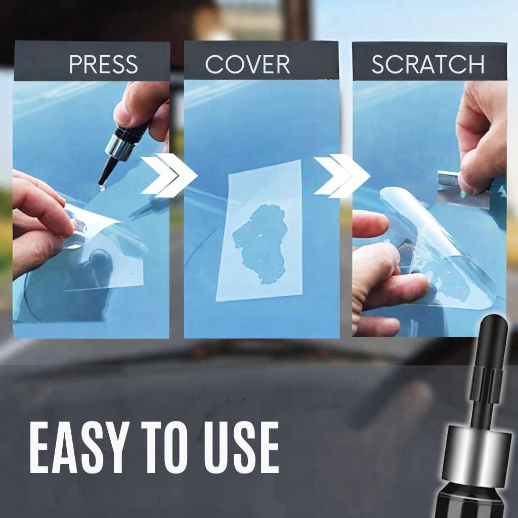 Windshield Crack Repair Kit Auto Glass Repair Diy Chip Repair Kit - Image 6