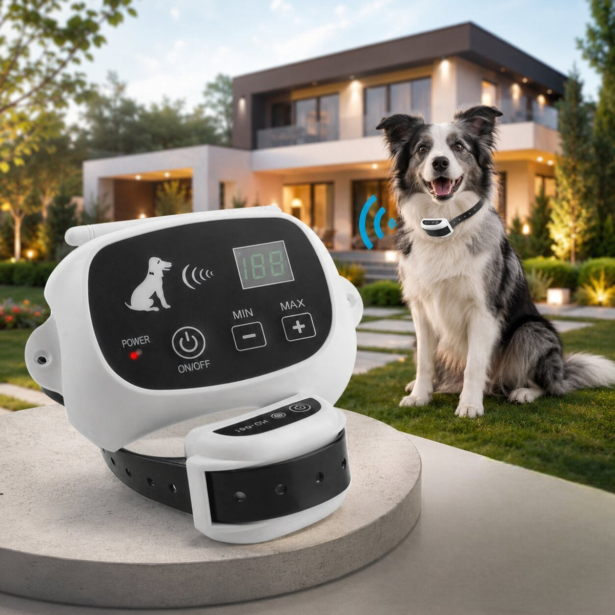 Wireless Dog Fence System With Waterproof Rechargeable Receiver Collar - Image 8
