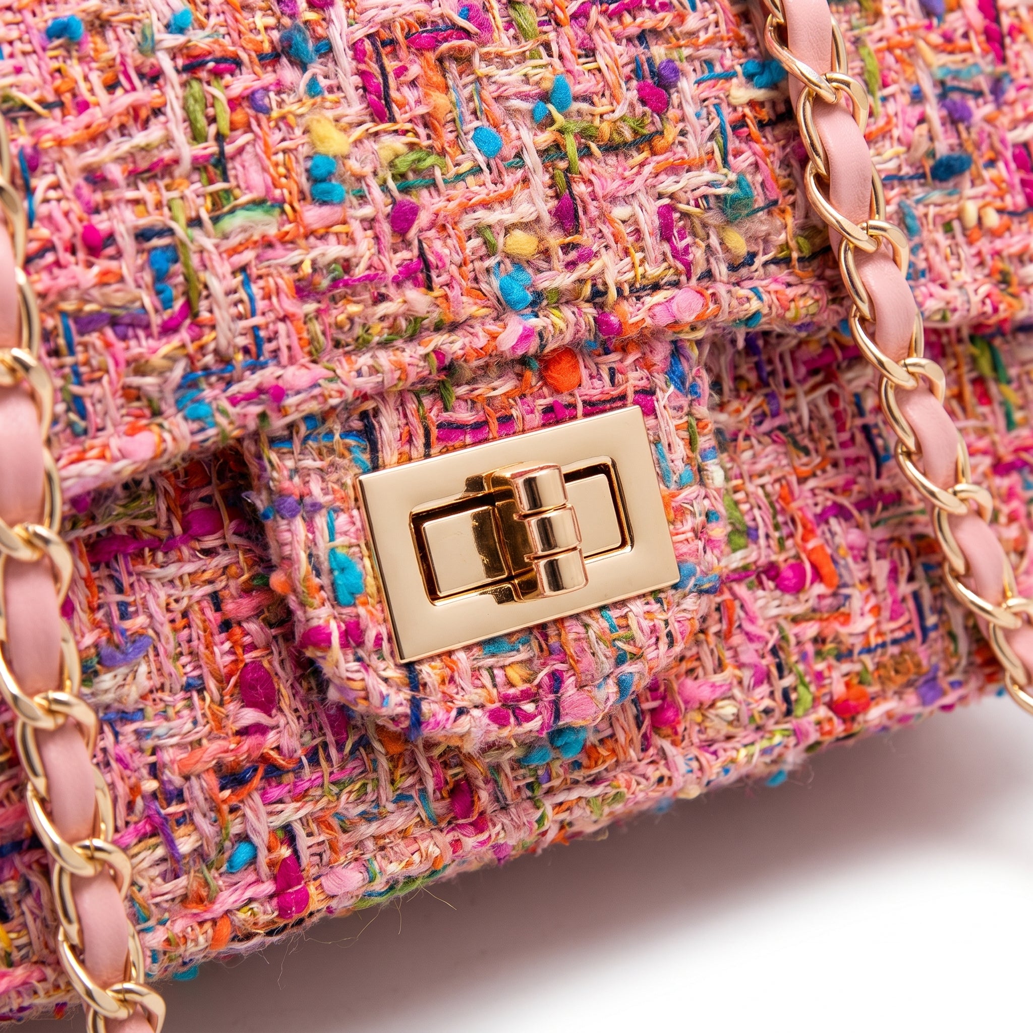 Women's Crossbody Bag Purse Handbag Tweed Everyday - detail
