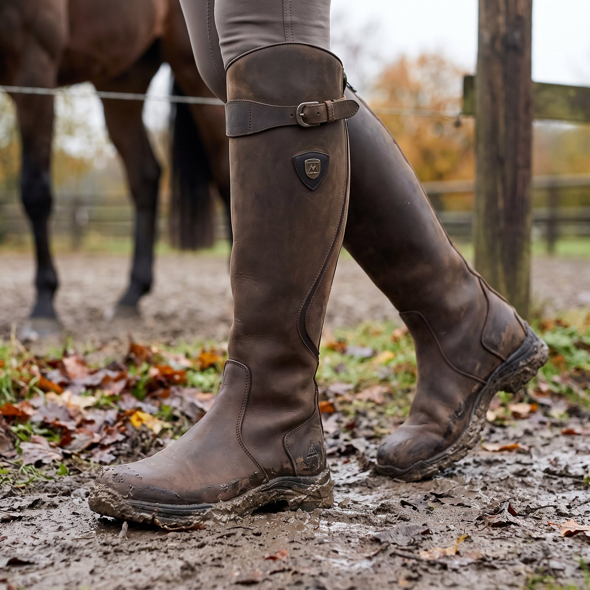 Women's Winter Boots Riding Tall Outdoor - in-use