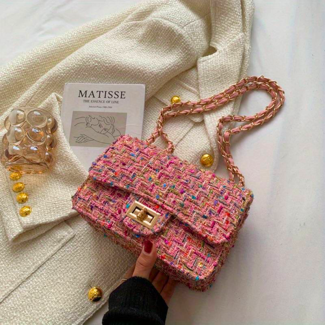 Women's Crossbody Bag Purse Handbag Tweed Everyday - Image 1