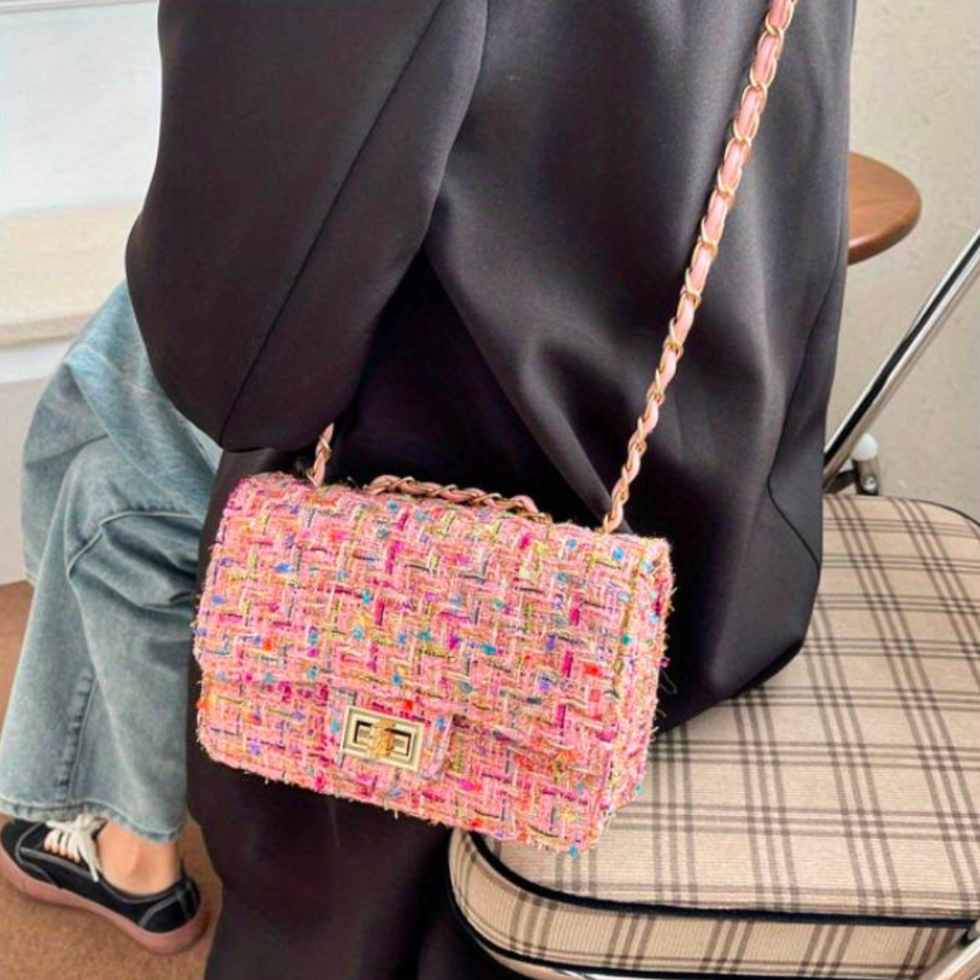Women's Crossbody Bag Purse Handbag Tweed Everyday - Image 2