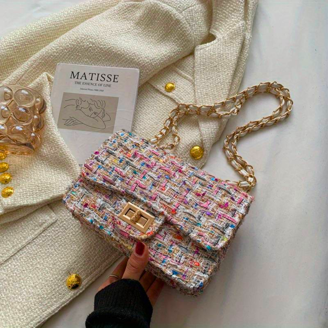 Women's Crossbody Bag Purse Handbag Tweed Everyday - Image 7