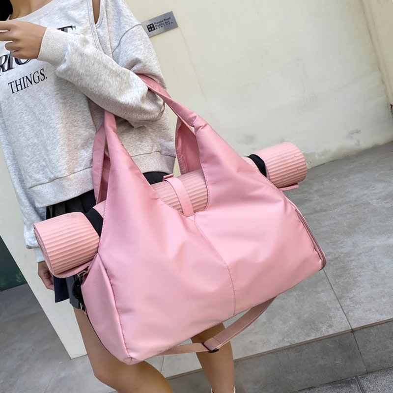 Women's Travel Bag Gym Bag Duffel Bag Sports Shoe Compartment Yoga Bag - Image 10