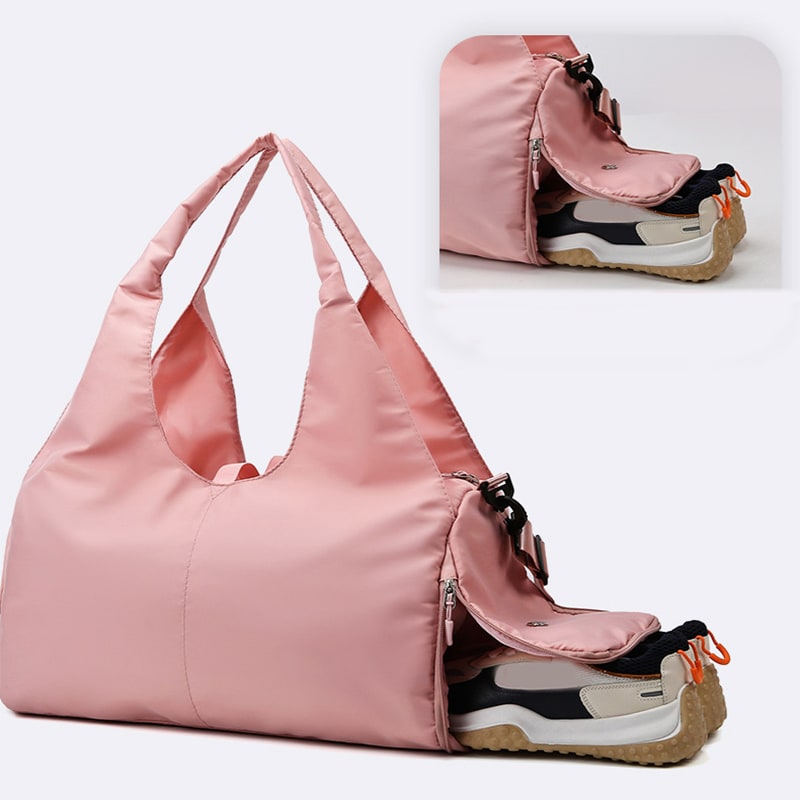 Women's Travel Bag Gym Bag Duffel Bag Sports Shoe Compartment Yoga Bag - Image 3