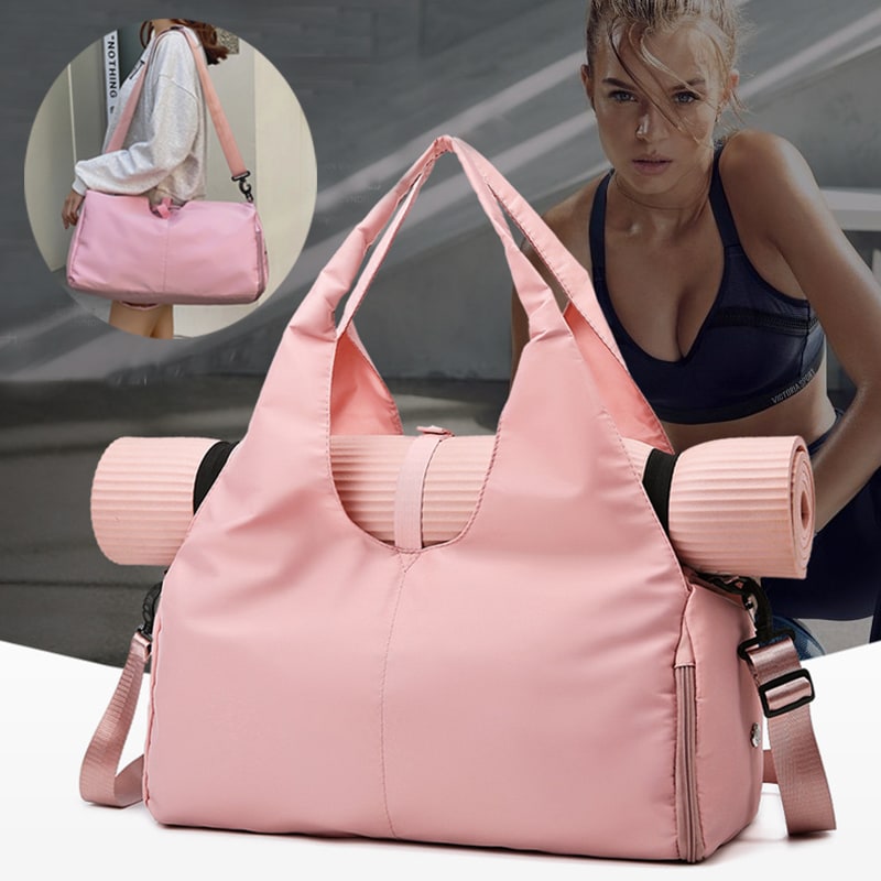 Women's Travel Bag Gym Bag Duffel Bag Sports Shoe Compartment Yoga Bag - Image 7