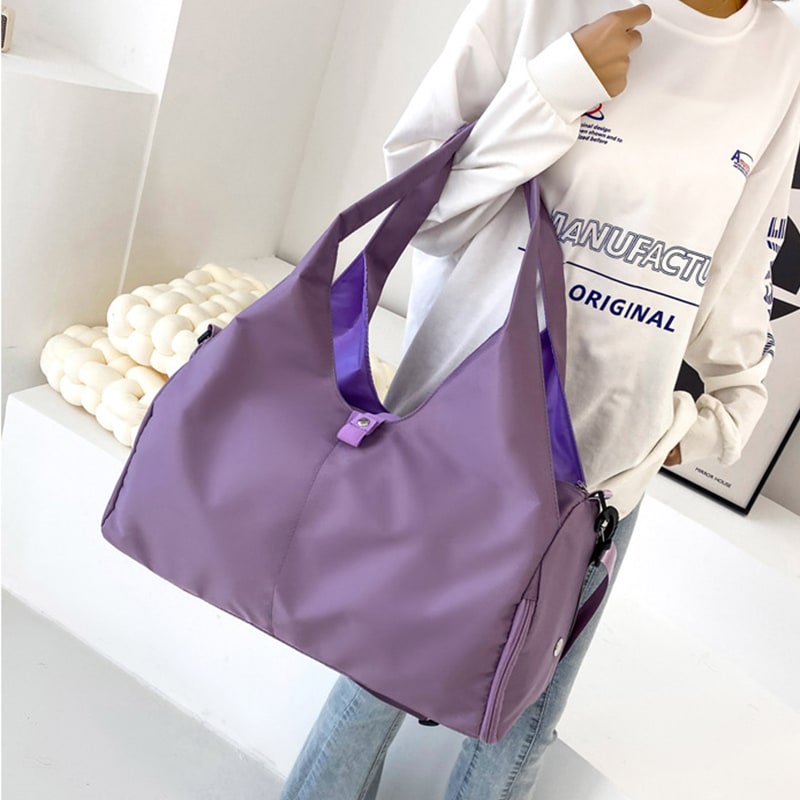 Women's Travel Bag Gym Bag Duffel Bag Sports Shoe Compartment Yoga Bag - Image 8